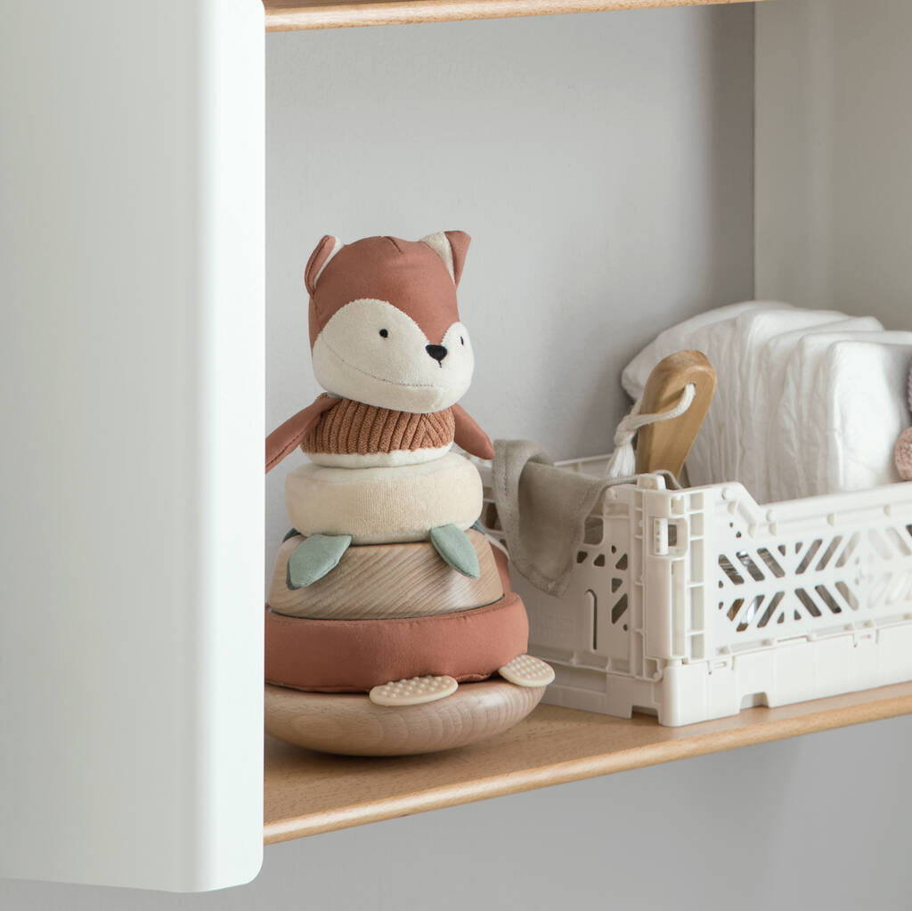 Fox Stacking Toy by Sebra - Green Cheeks - Baby Toys & Activity Equipment