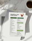 FREE DOWNLOAD. Giving Birth? Download Our Printable Hospital Bag Checklist - There's Also Reminders for Dad and Room to Add Your Own - Green Cheeks - Check List