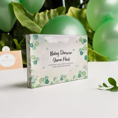 Gender Neutral Baby Shower Games Bundle | 6 Game Bundle - Green Cheeks - Baby Shower Gift