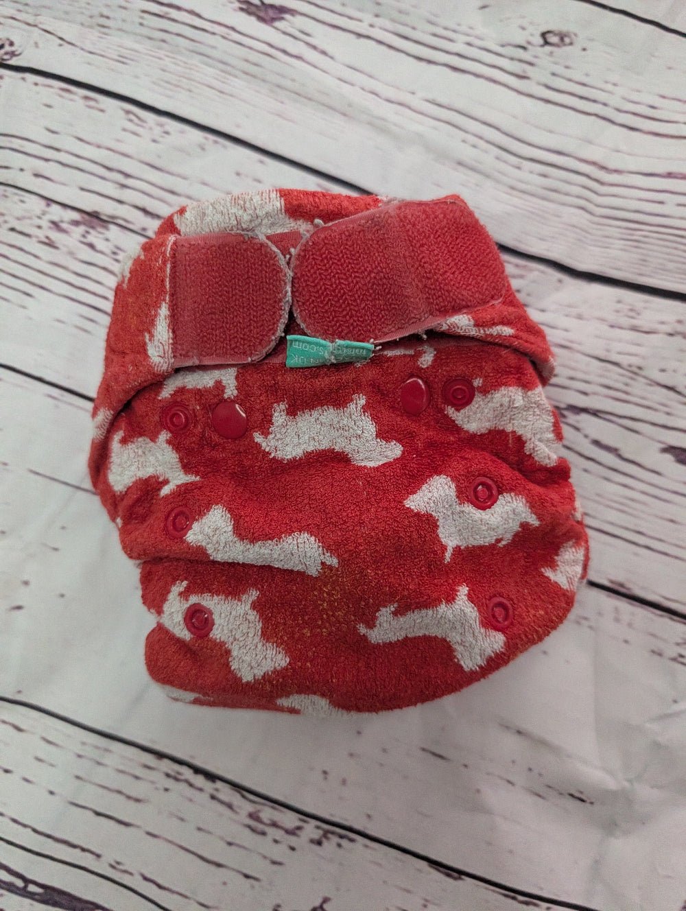 Heavy Duty & Overnight Cloth Nappies - Pre - Loved or Sample Sale - Green Cheeks - cloth nappy