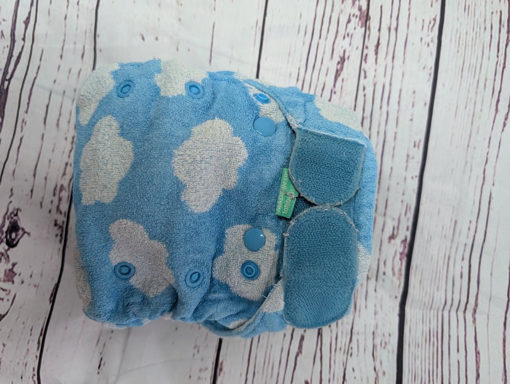 Heavy Duty & Overnight Cloth Nappies - Pre - Loved or Sample Sale - Green Cheeks - cloth nappy