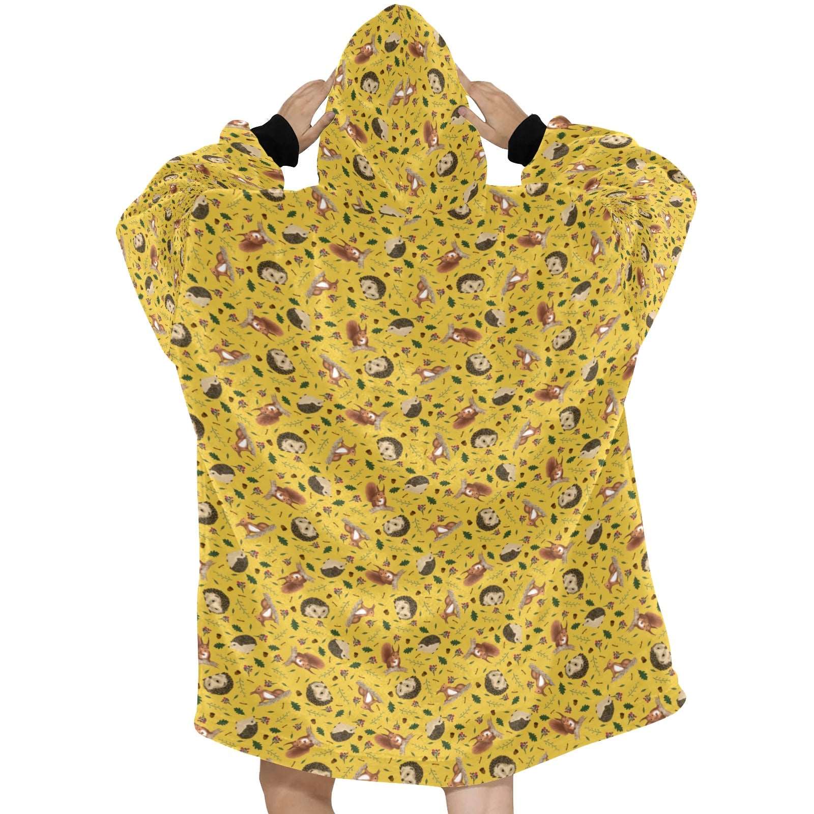 Hedge Over Heels - Hooded Blanket - Green Cheeks - Blanket
