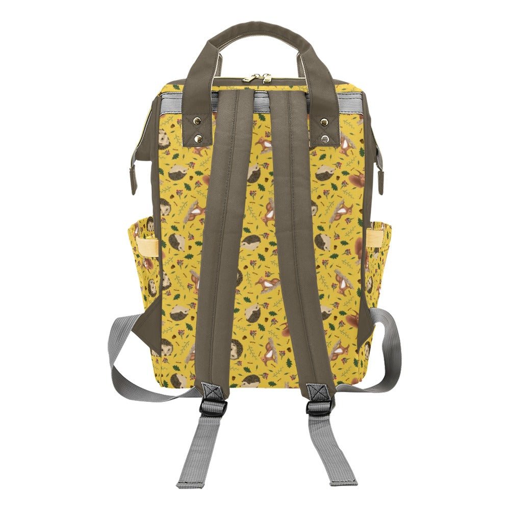Hedgehog Baby Changing Backpack Bag - Hedge Over Heels - Green Cheeks - Diaper Bag