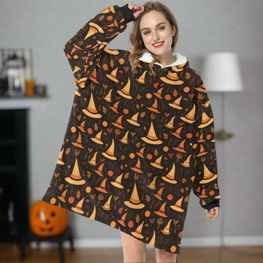 Hocus Pocus - Hooded Blanket - Green Cheeks - Blanket