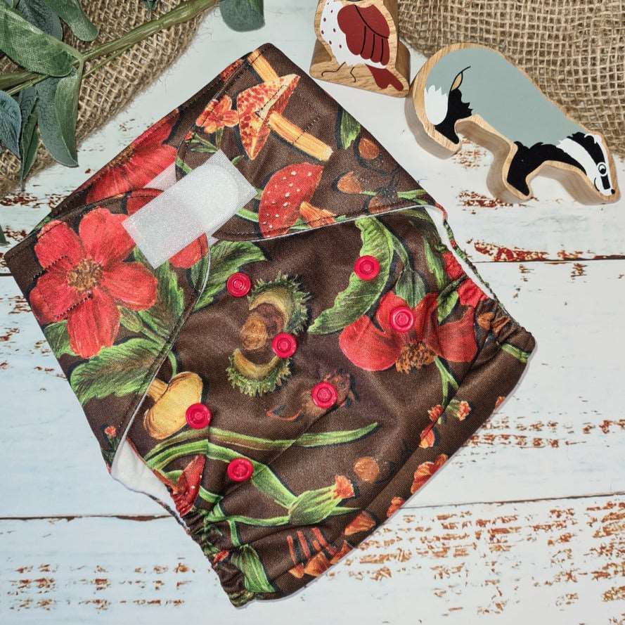 Justa - The Pocket Nappy - Green Cheeks - cloth nappy