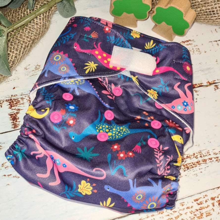 Justa - The Pocket Nappy - Green Cheeks - cloth nappy