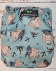 Justa - The Pocket Nappy - Green Cheeks - cloth nappy