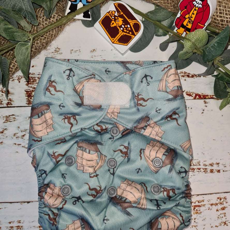 Justa - The Pocket Nappy - Green Cheeks - cloth nappy