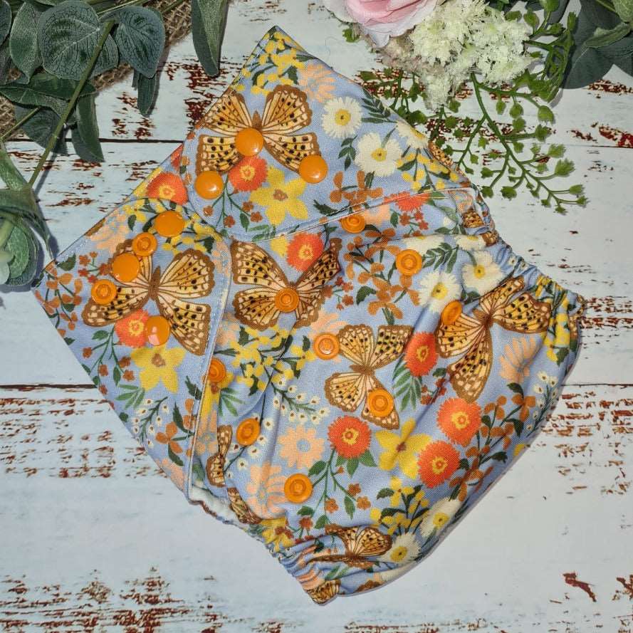 Justa - The Pocket Nappy - Green Cheeks - cloth nappy