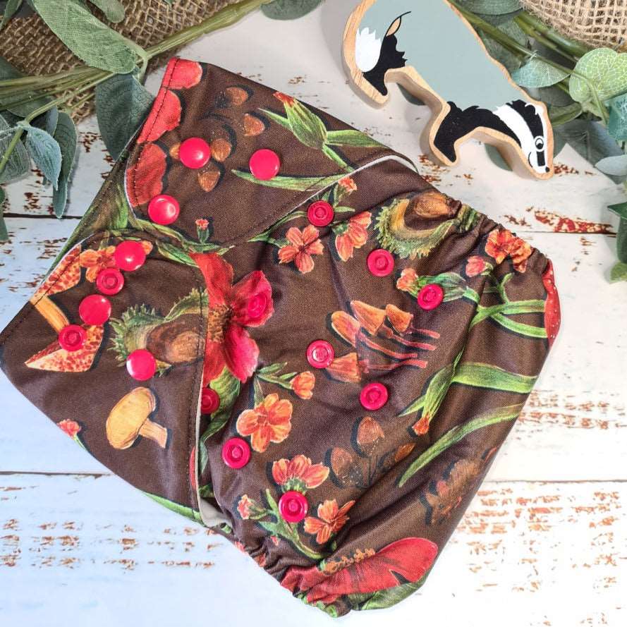 Justa - The Pocket Nappy - Green Cheeks - cloth nappy