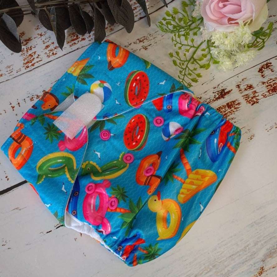 Justa - The Pocket Nappy - Green Cheeks - cloth nappy