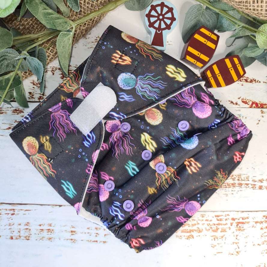 Justa - The Pocket Nappy - Green Cheeks - cloth nappy