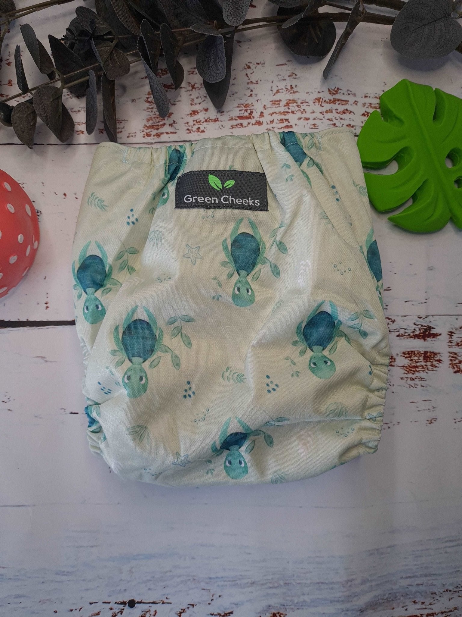 Justa - The Pocket Nappy - Green Cheeks - cloth nappy