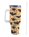 Large Stainless Steel Insulated Travel Flask with Handle – Spooky Edition - Green Cheeks - Travel Mug