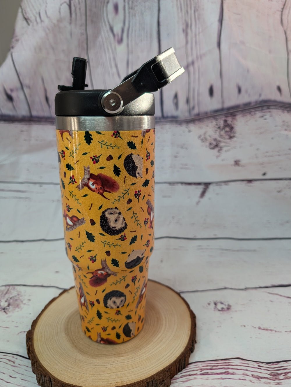 Large Stainless Steel Reusable 900ml Water Bottle - Green Cheeks - Water Bottle