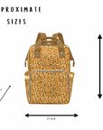 Leopard Print Baby Changing Bag, Backpack - Growing Wild - Green Cheeks - Diaper Bag
