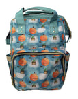 🍑 Once Upon a Peach – Whimsical Adventure Baby Changing Backpack | Nappy Bag - Green Cheeks - Diaper Backpack (1688)