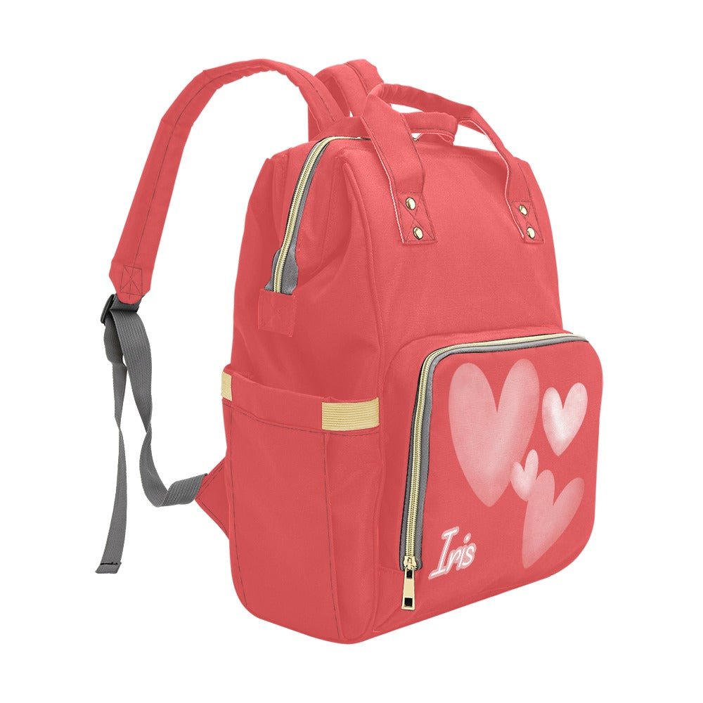 Personalised & Customised - Backpack Baby Changing Bag - Green Cheeks - Diaper Backpack (1688)