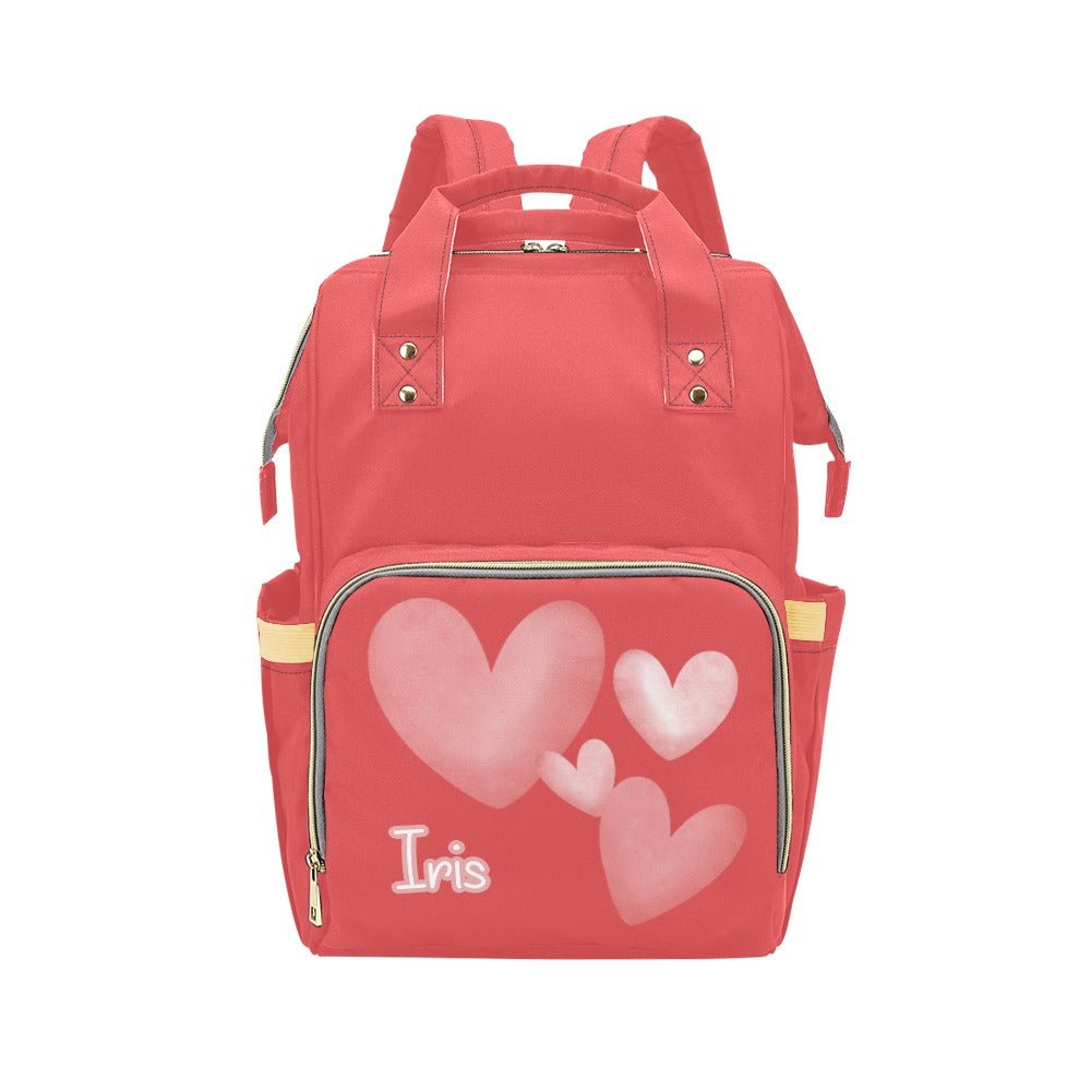Personalised & Customised - Backpack Baby Changing Bag - Green Cheeks - Diaper Backpack (1688)