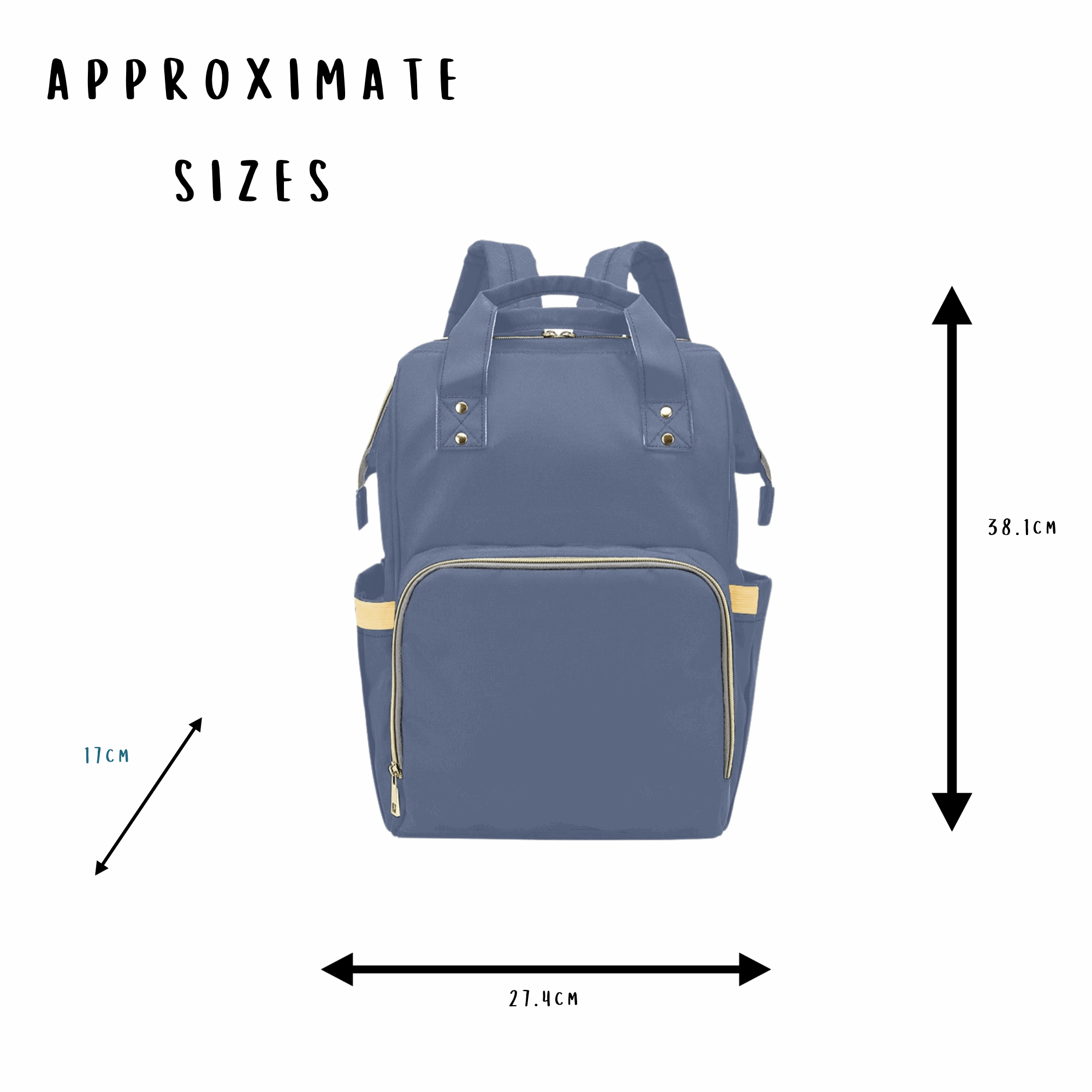 Personalised & Customised - Backpack Baby Changing Bag - Green Cheeks - Diaper Backpack (1688)