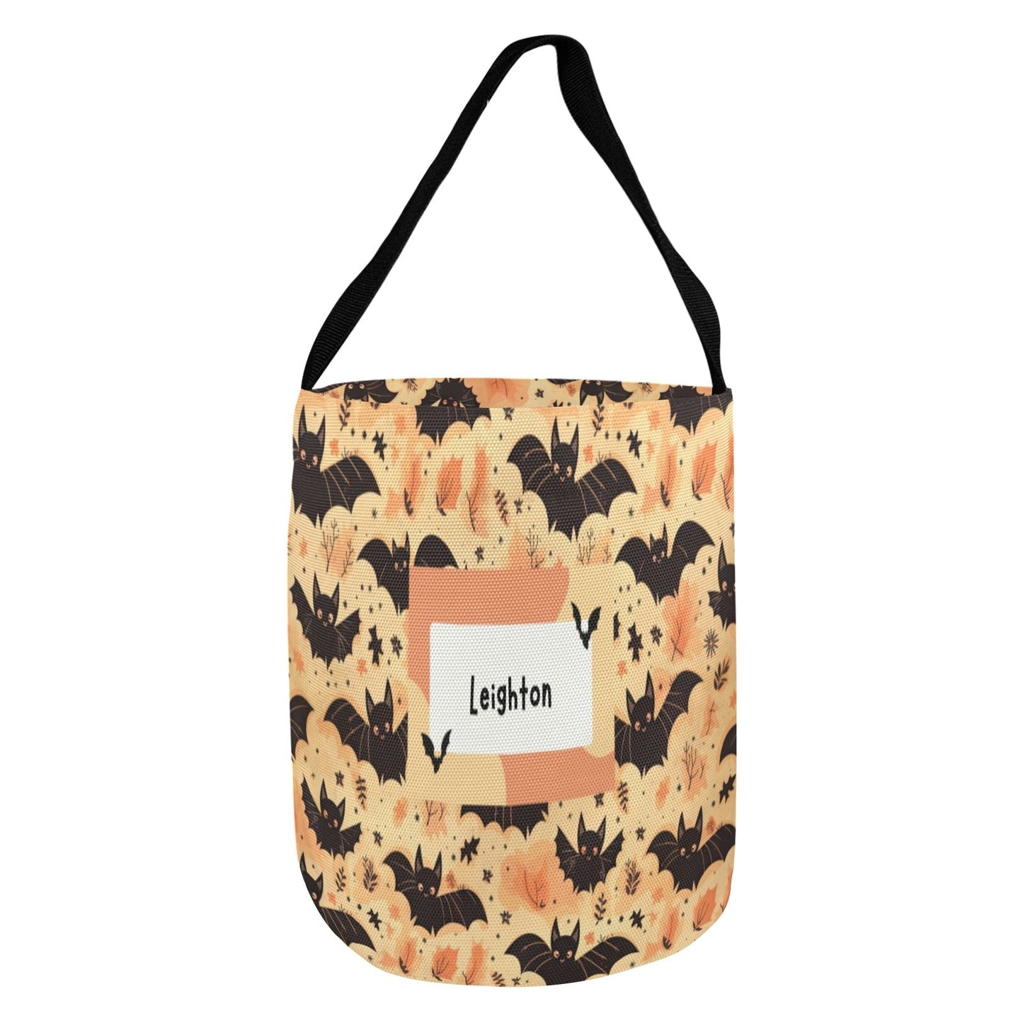 Personalised Halloween Trick or Treat Bag - Custom Candy Bag with Child’s Name - Green Cheeks - Bags