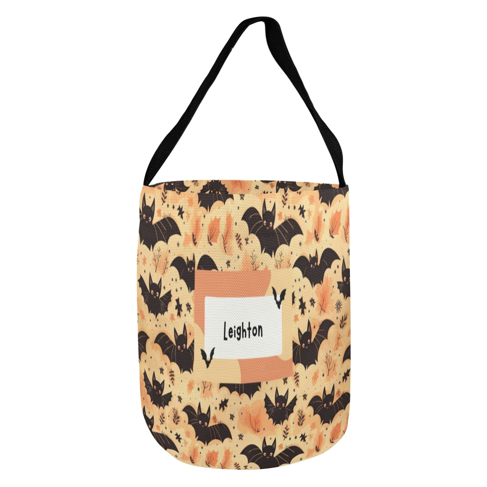 Personalised Halloween Trick or Treat Bag - Custom Candy Bag with Child’s Name - Green Cheeks - Bags