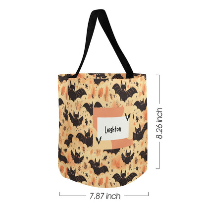 Personalised Halloween Trick or Treat Bag - Custom Candy Bag with Child’s Name - Green Cheeks - Bags