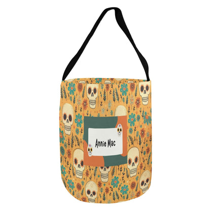 Personalised Halloween Trick or Treat Bag - Custom Candy Bag with Child’s Name - Green Cheeks - Bags