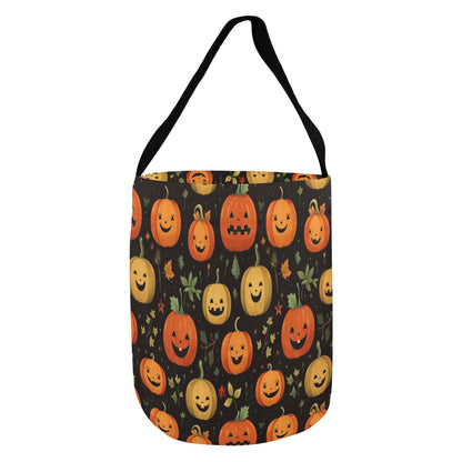 Personalised Halloween Trick or Treat Bag - Custom Candy Bag with Child’s Name - Green Cheeks - Bags