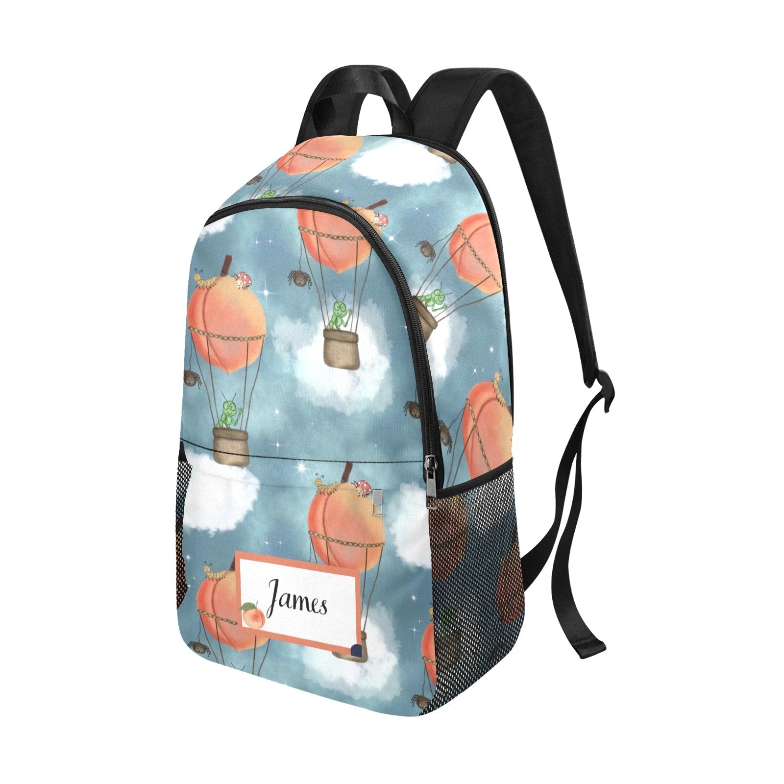 Personalised School Bag - Custom Design with Unique Patterns - Green Cheeks - School Bag