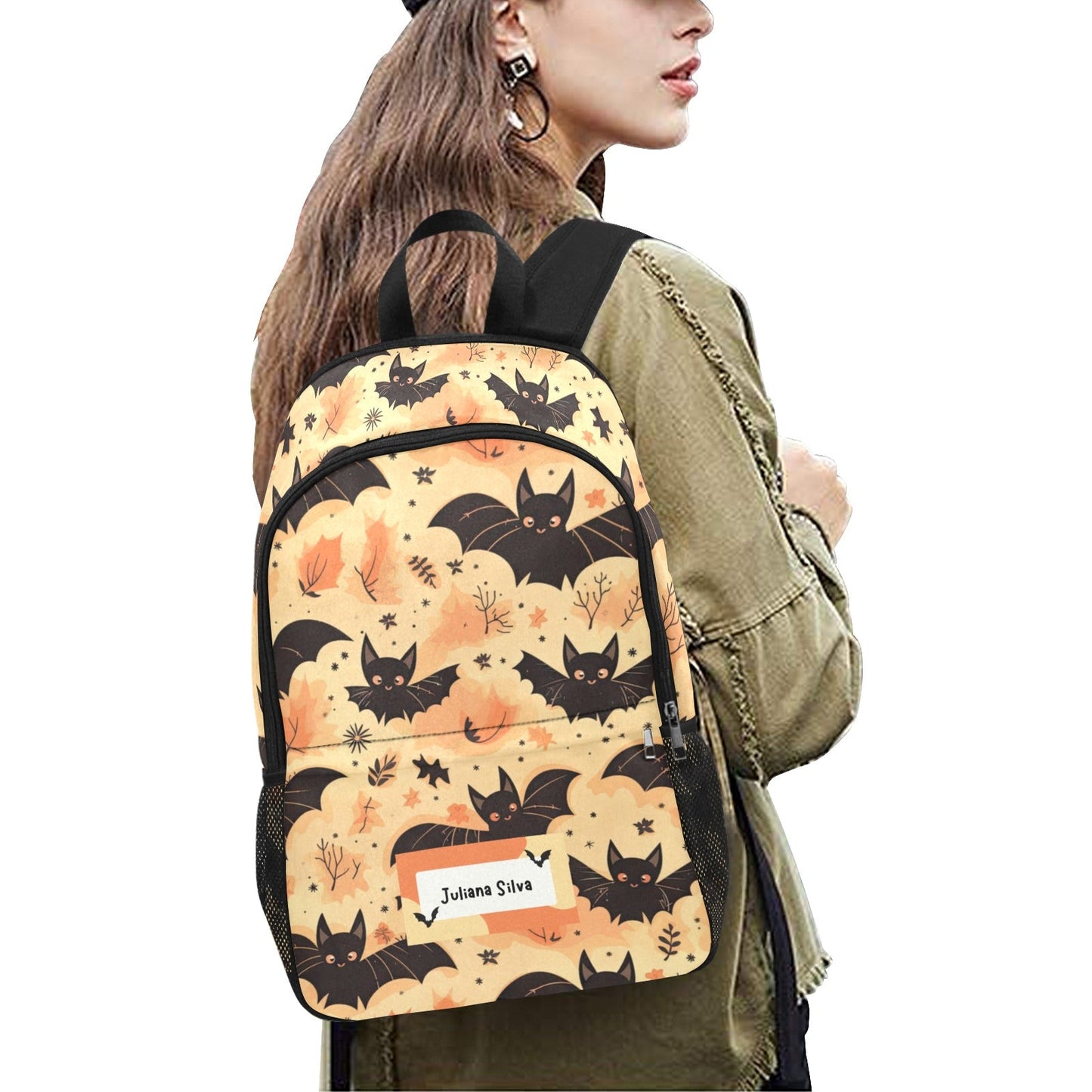 Personalised School Bag - Custom Design with Unique Patterns - Green Cheeks - School Bag