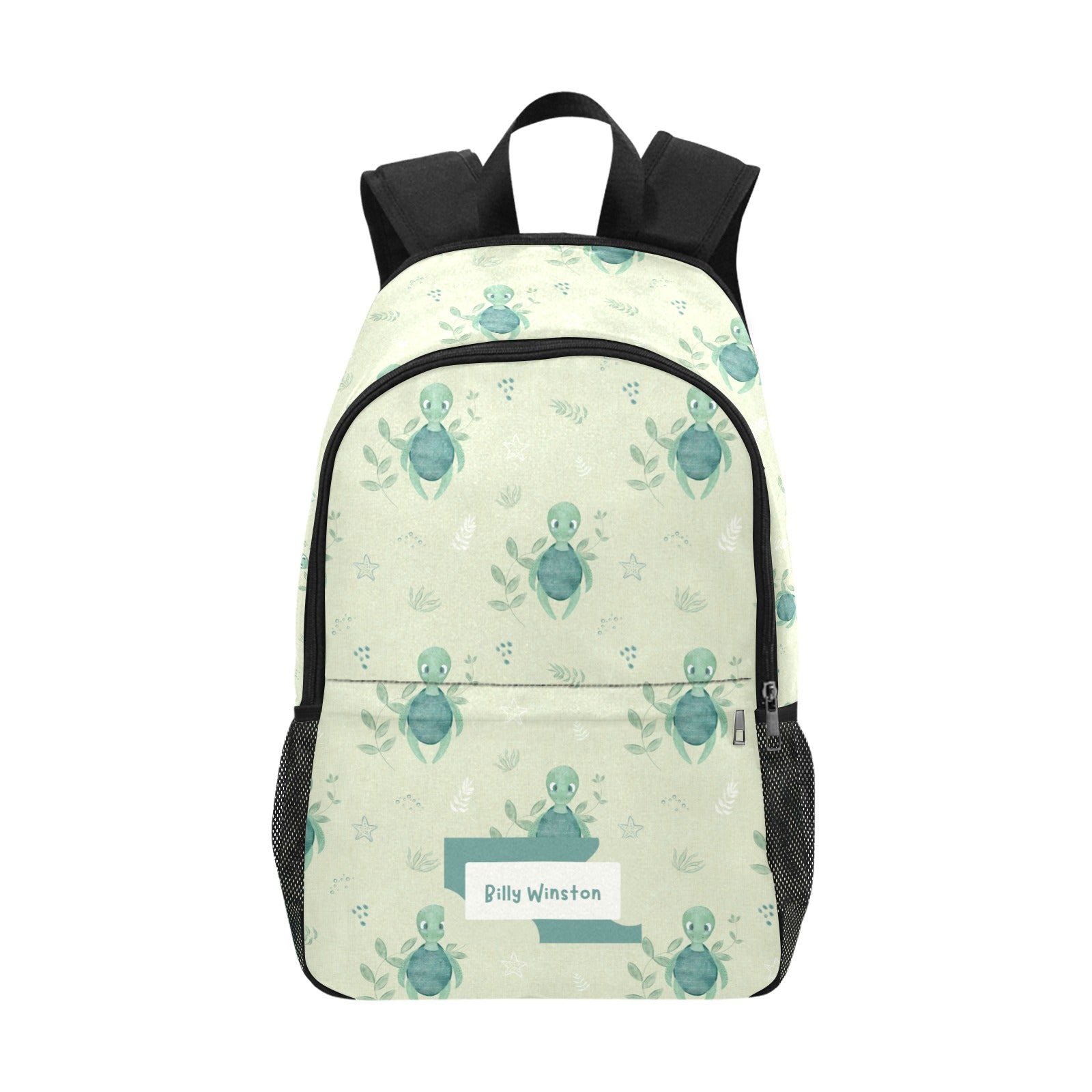 Personalised School Bag - Custom Design with Unique Patterns - Green Cheeks - School Bag