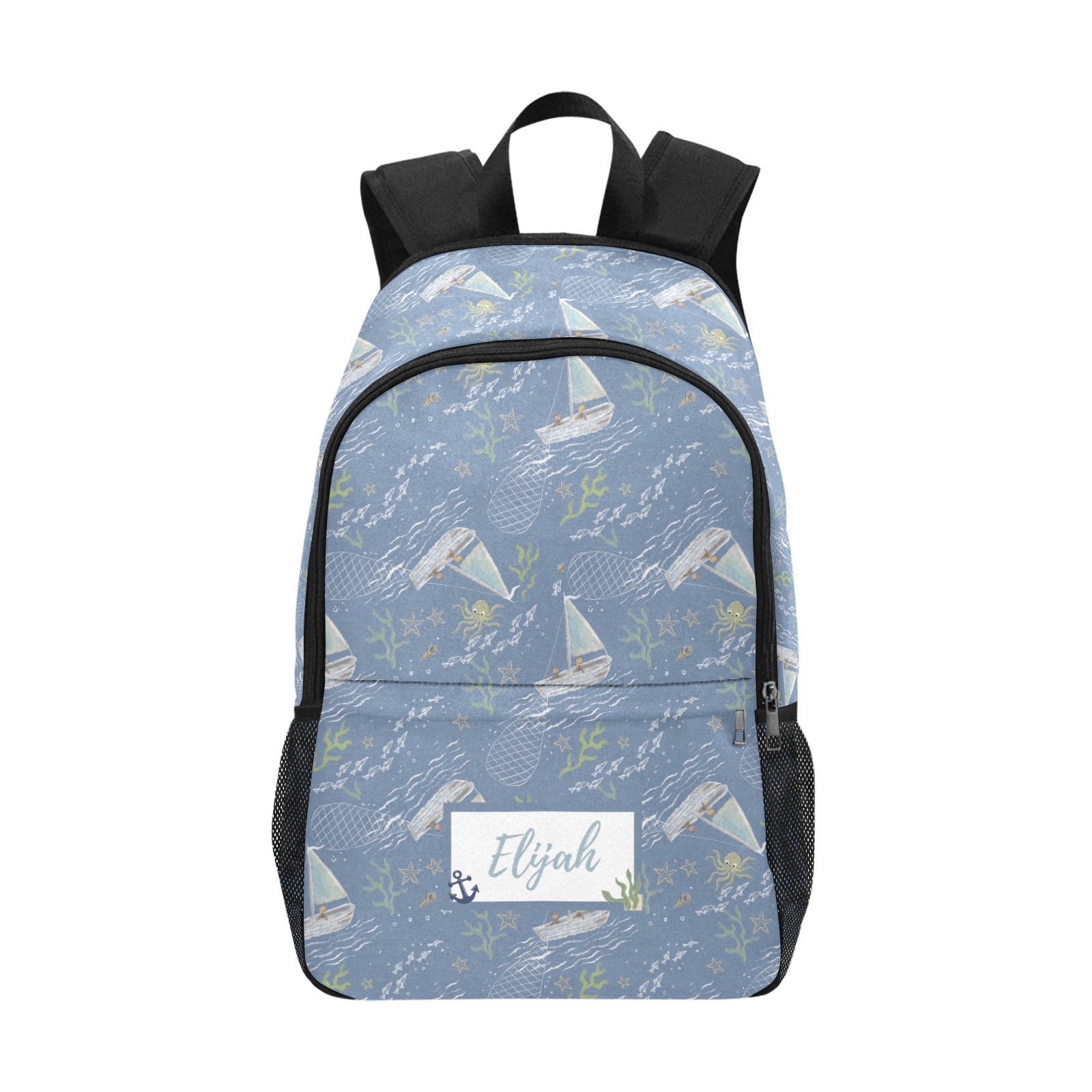 Personalised School Bag - Custom Design with Unique Patterns - Green Cheeks - School Bag