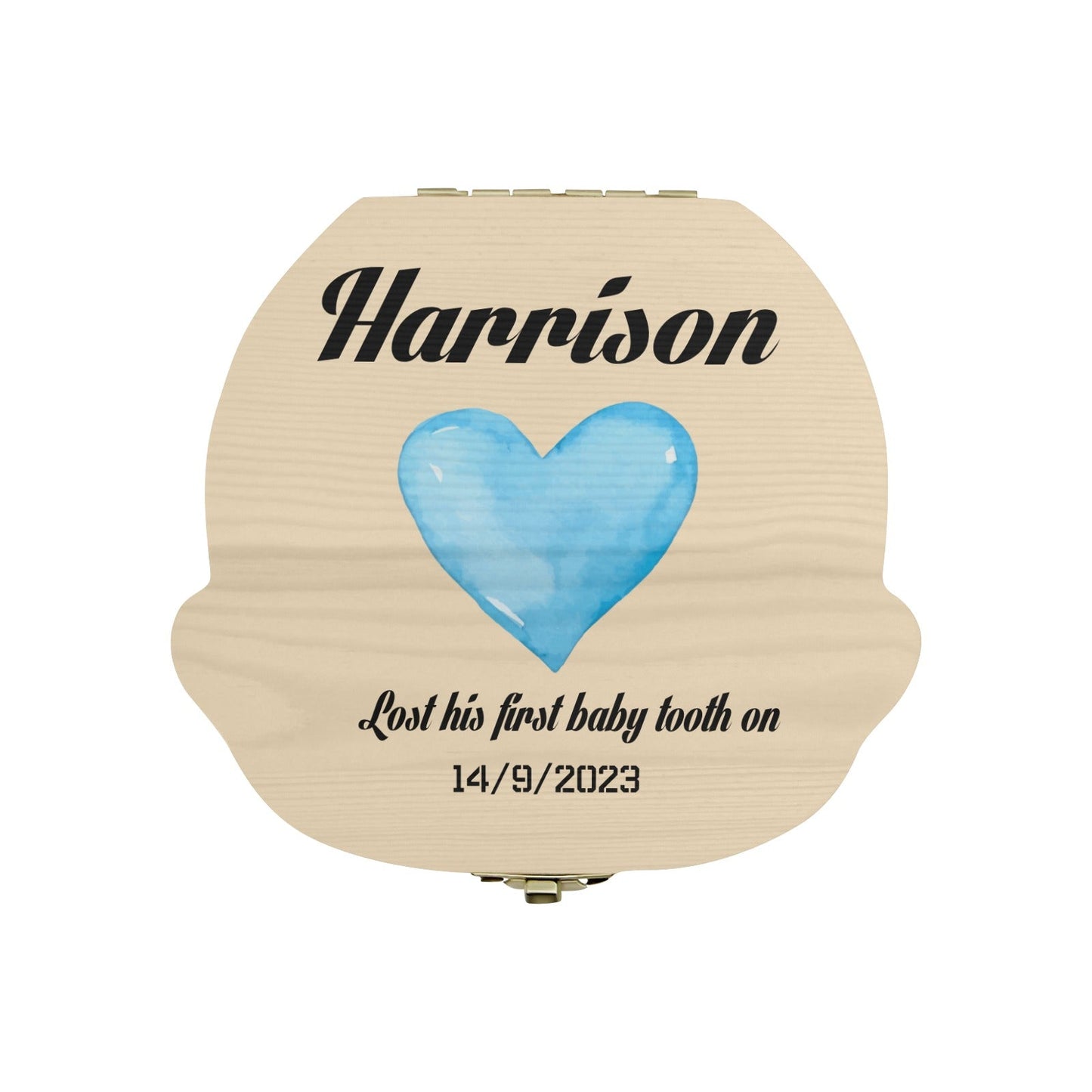 Personalised Wooden Baby Tooth Keepsake Box - Customisable Design & Name - Unique Gift - Green Cheeks - Gift Set