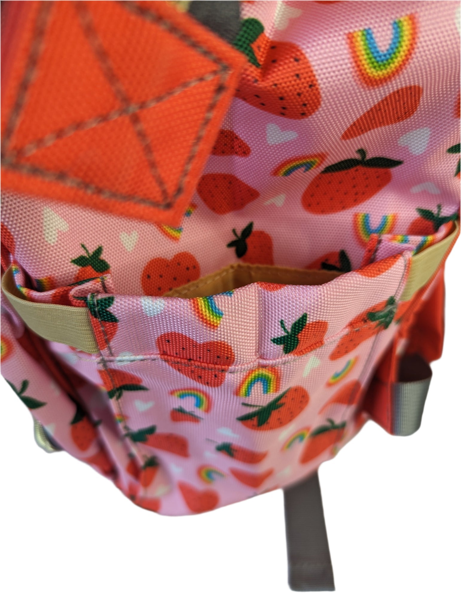 Pink Baby Changing Backpack Bag - Strawberry Fields - Green Cheeks - Diaper Bag