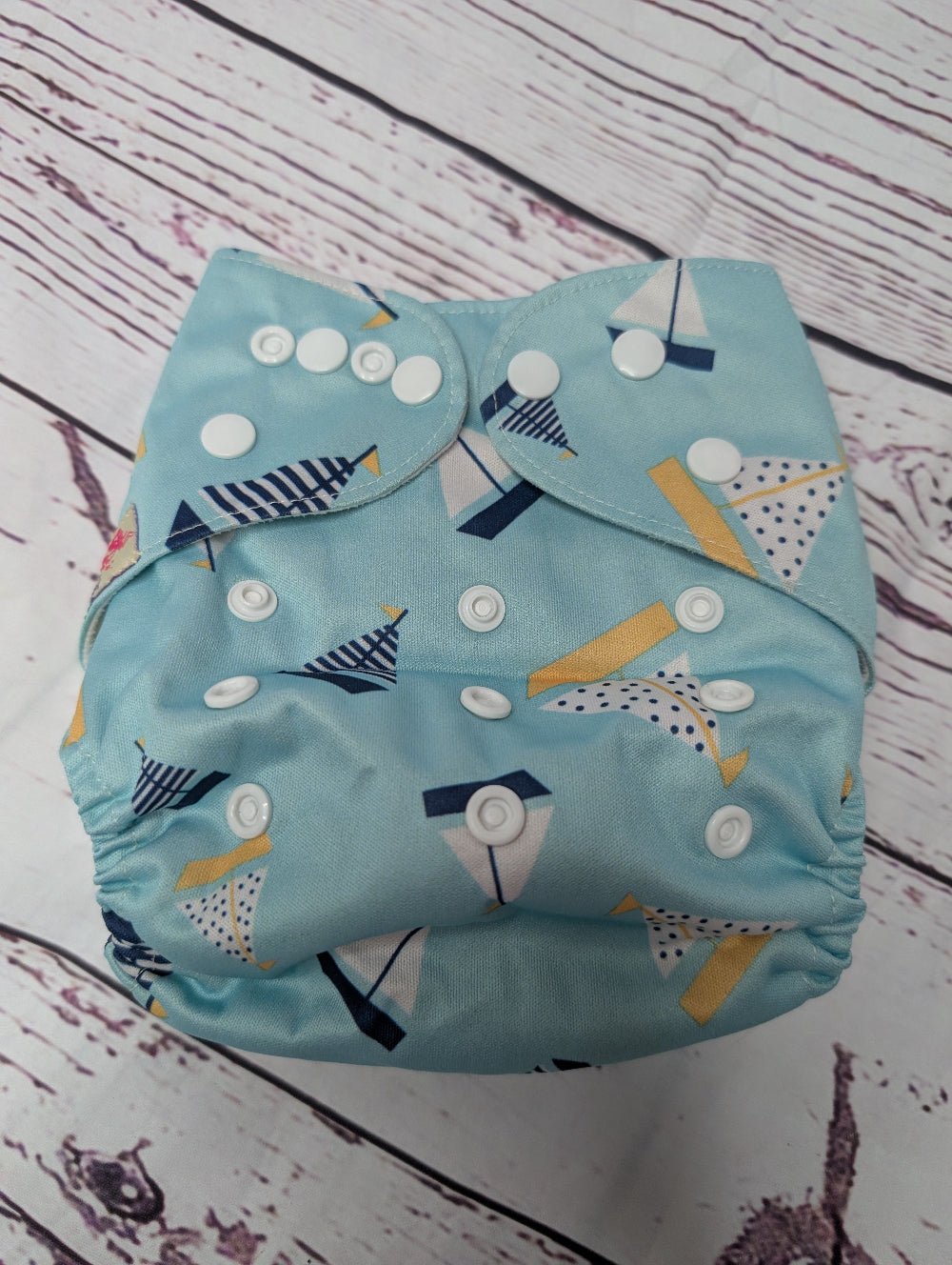 Pocket Nappies - Pre - Loved or Sample Sale - Green Cheeks - cloth nappy