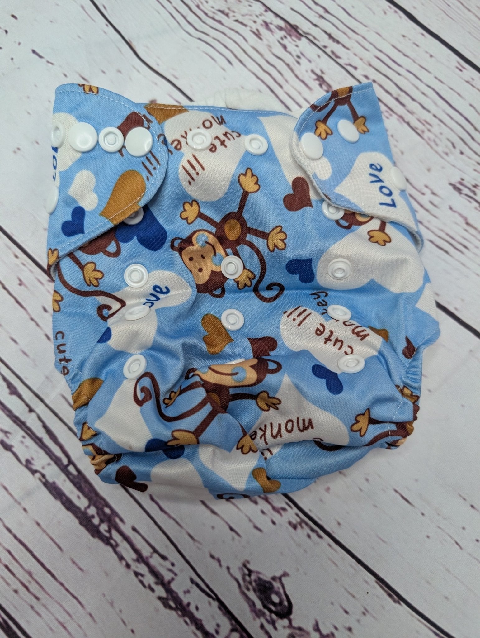 Pocket Nappies - Pre - Loved or Sample Sale - Green Cheeks - cloth nappy