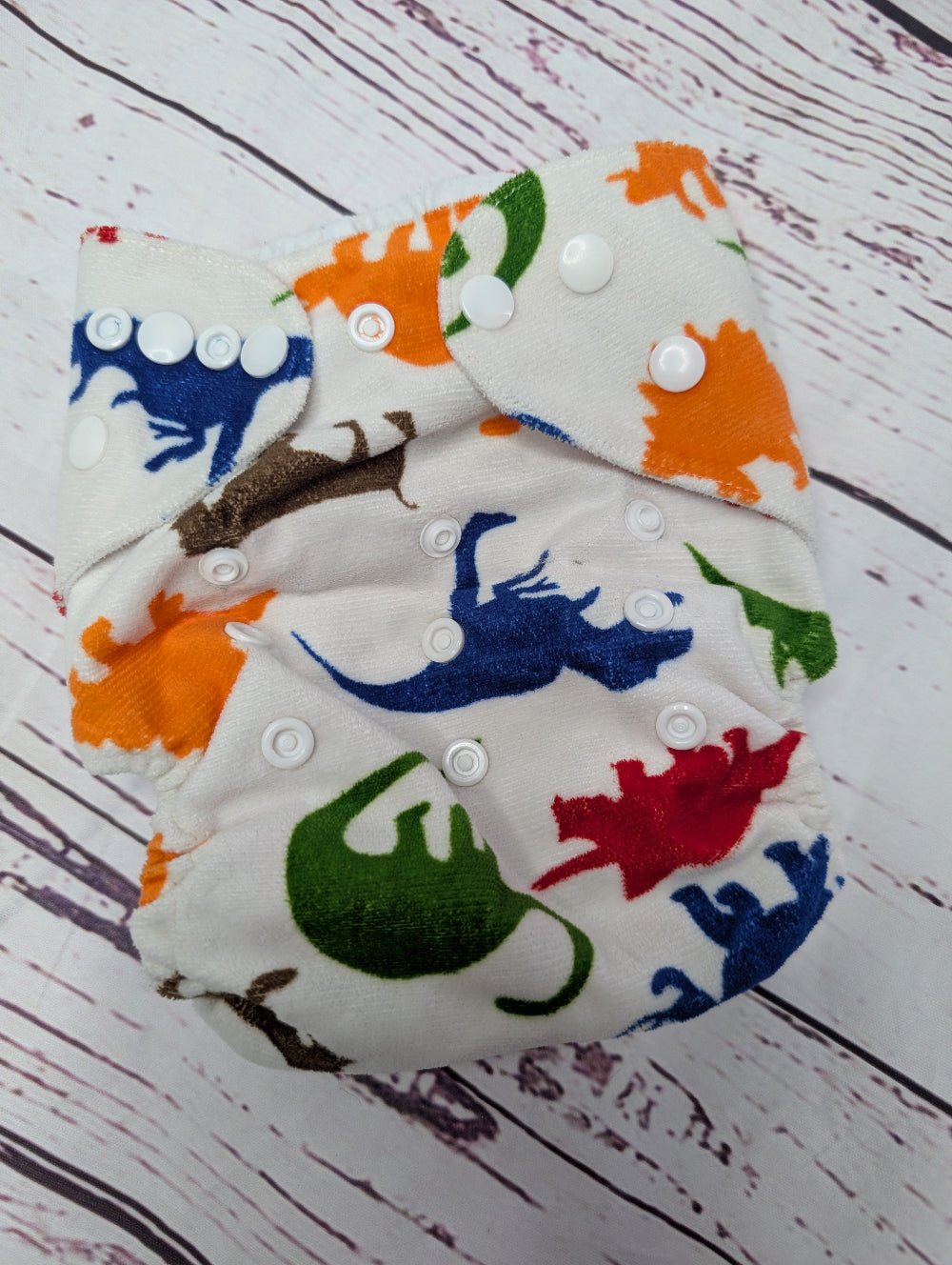 Pocket Nappies - Pre - Loved or Sample Sale - Green Cheeks - cloth nappy