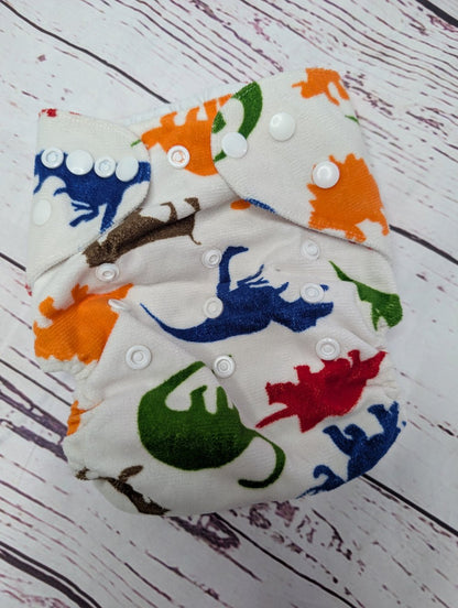 Pocket Nappies - Pre - Loved or Sample Sale - Green Cheeks - cloth nappy