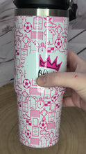 Load and play video in Gallery viewer, Video of inside the football personalised football gift water bottle
