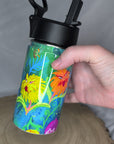 Stainless Steel Insulated Kids’ Water Bottle with Handle and Straw
