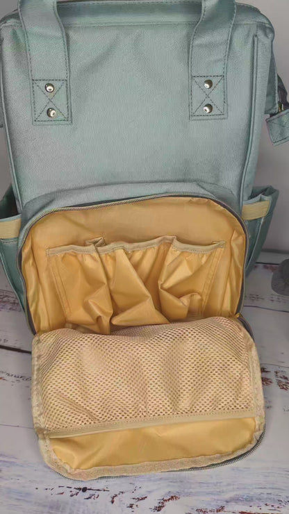 Mint Green Nappy Bag for Parents