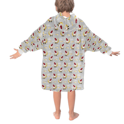 Put A Gonk On It - Hooded Blanket - Green Cheeks - Blanket