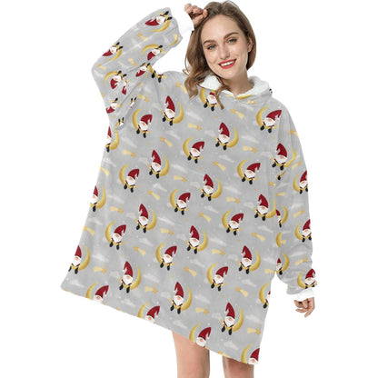 Put A Gonk On It - Hooded Blanket - Green Cheeks - Blanket