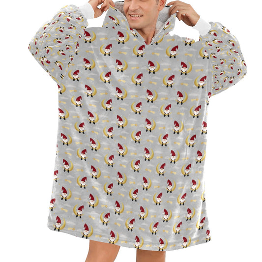 Put A Gonk On It - Hooded Blanket - Green Cheeks - Blanket