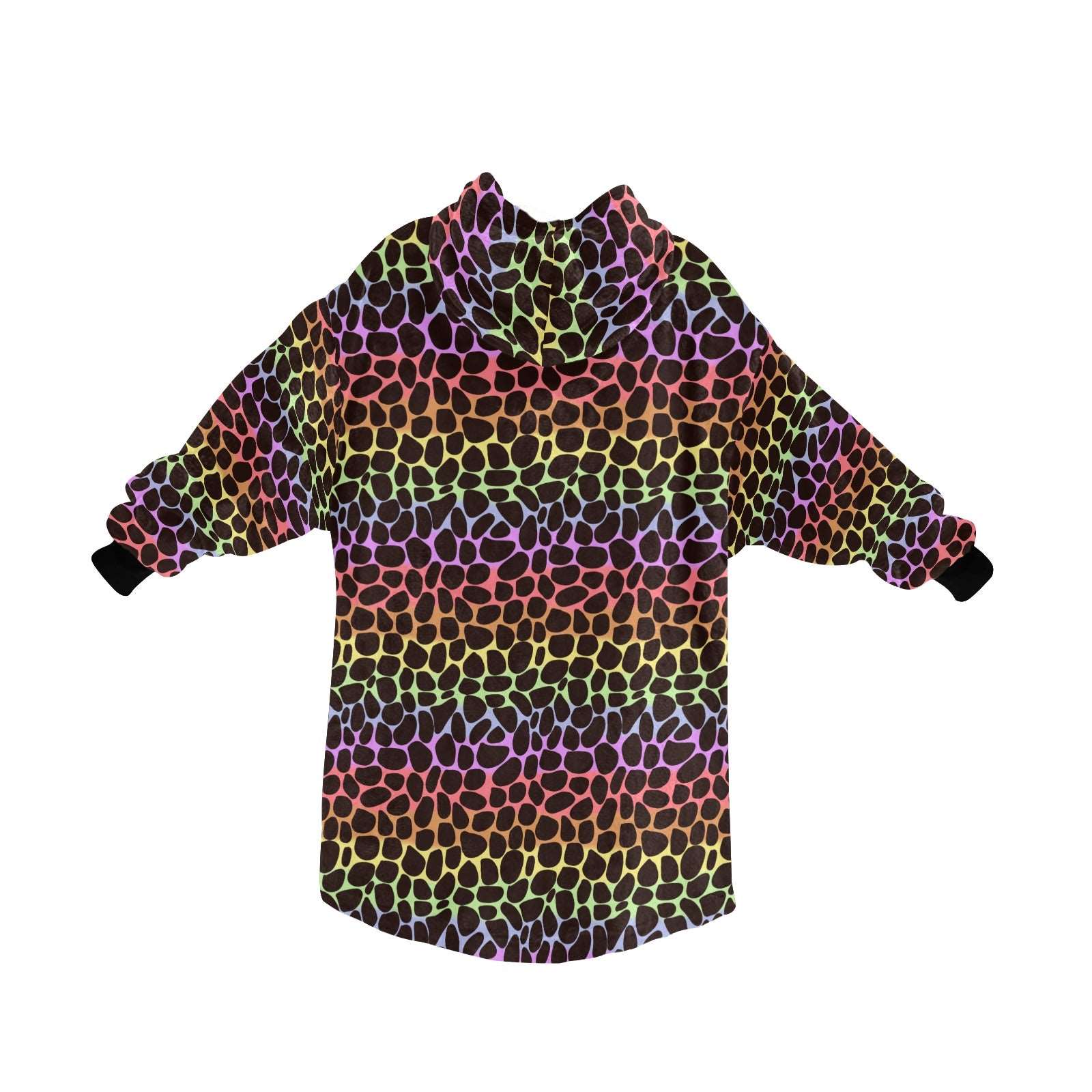 Rainbow Roar - Hooded Blanket - Green Cheeks - Blanket