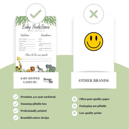 Safari Baby Shower Games | 6 Game Bundle - Green Cheeks - 