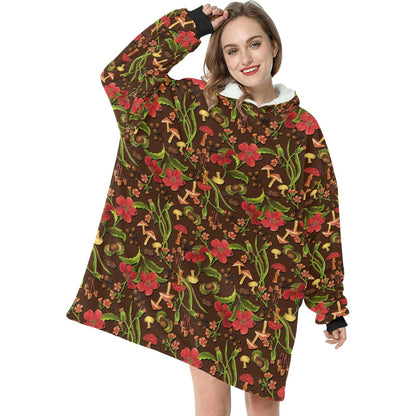 Smushy - Hooded Blanket - Green Cheeks - Blanket