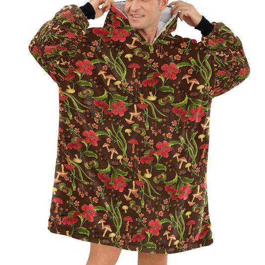 Smushy - Hooded Blanket - Green Cheeks - Blanket