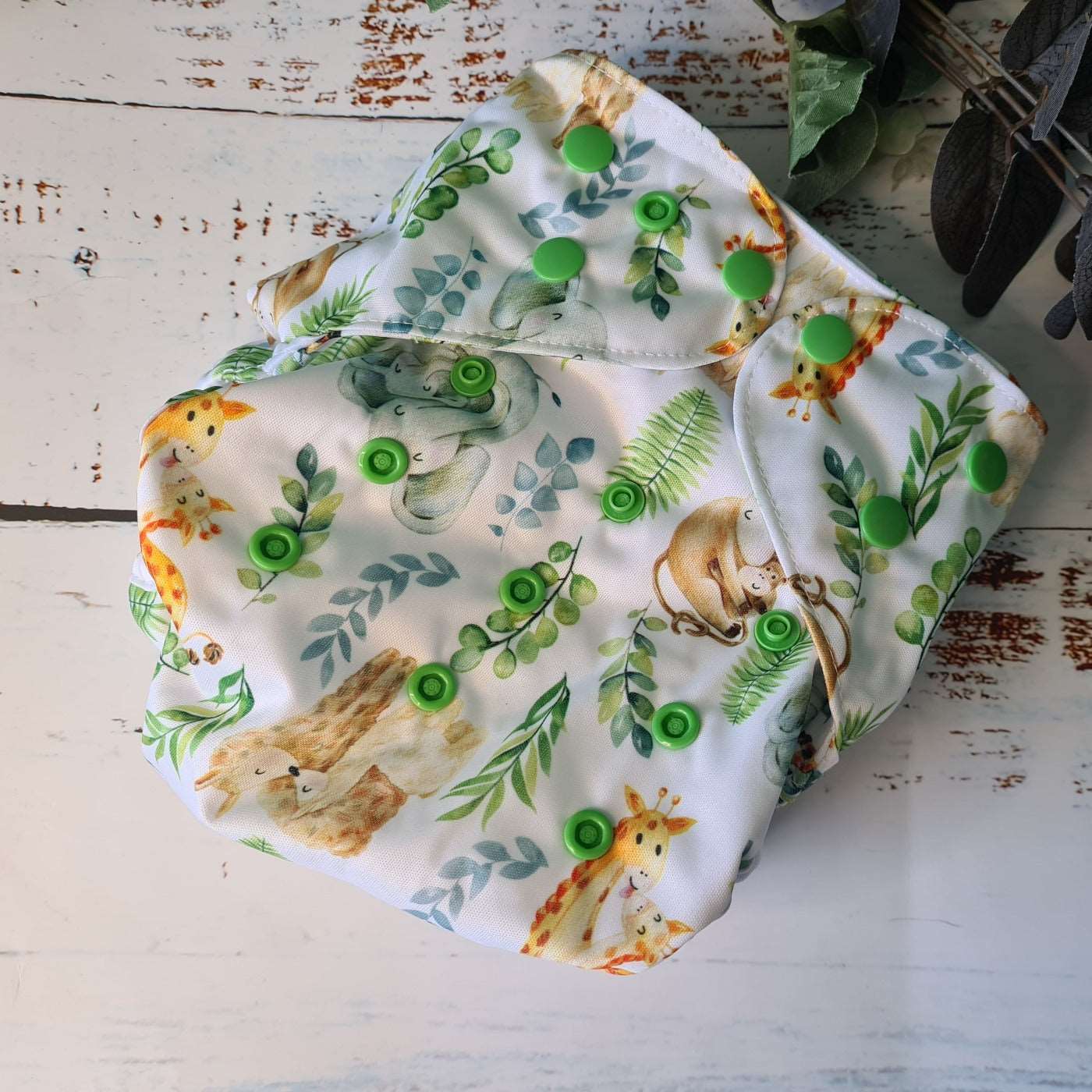 The Cloth Nappy Wrap - Our Unpocket® Reusable Nappy Cover - Green Cheeks - cloth nappy